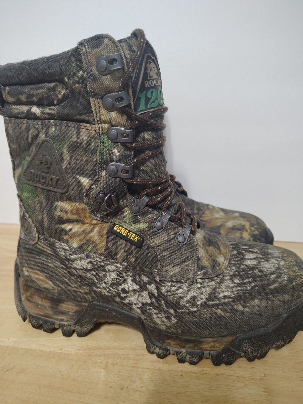 Rocky Camo Bear Trax Series 8973 Gore-Tex  Boots Mens 8.5 W 1200 gr. Insulated - Picture 13 of 16